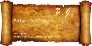 Palay Jázmin névjegykártya